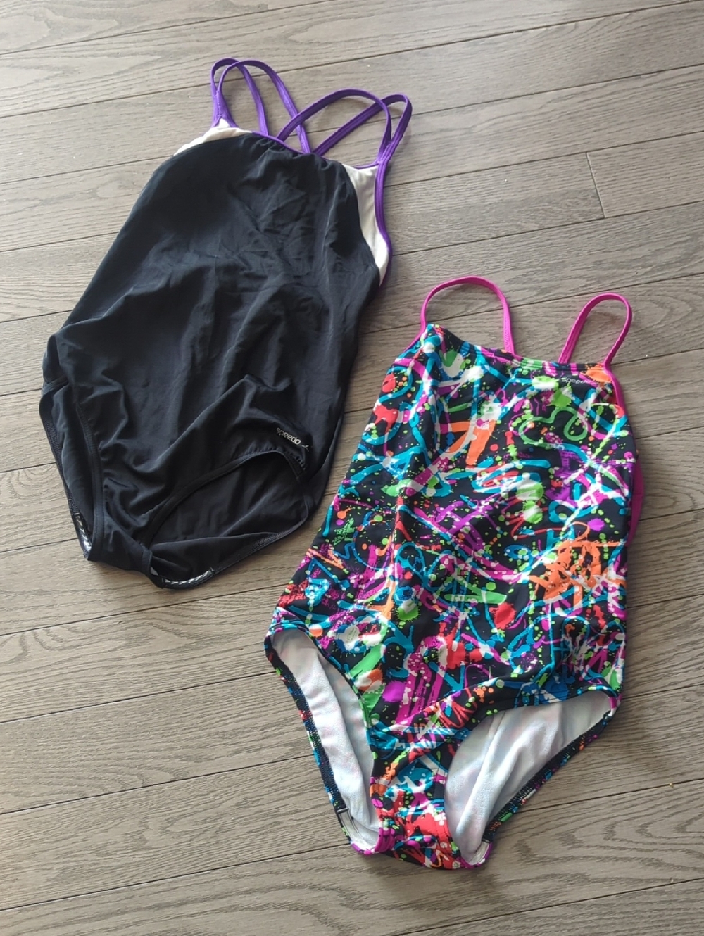 Youth Bundle Of 2 Speedo Swimwear - Size 14 And 16 Good Condition